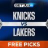 New York Knicks at Los Angeles Lakers odds, picks and predictions